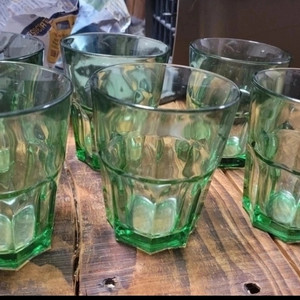 미사용/국산 유리잔 6개 세트 전부