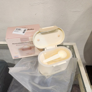 새상품 모밀리틀베이비 파우더통 +스푼세트