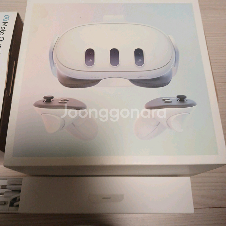 메타 퀘스트 3 128기가 풀박스 정품 시리즈 베터리 손잡이 악세라리 포함--4