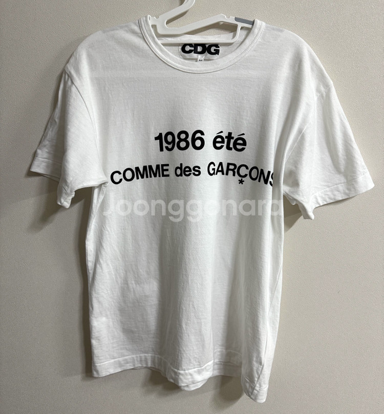 CDG 1986 꼼데가르송 티셔츠 화이트--1