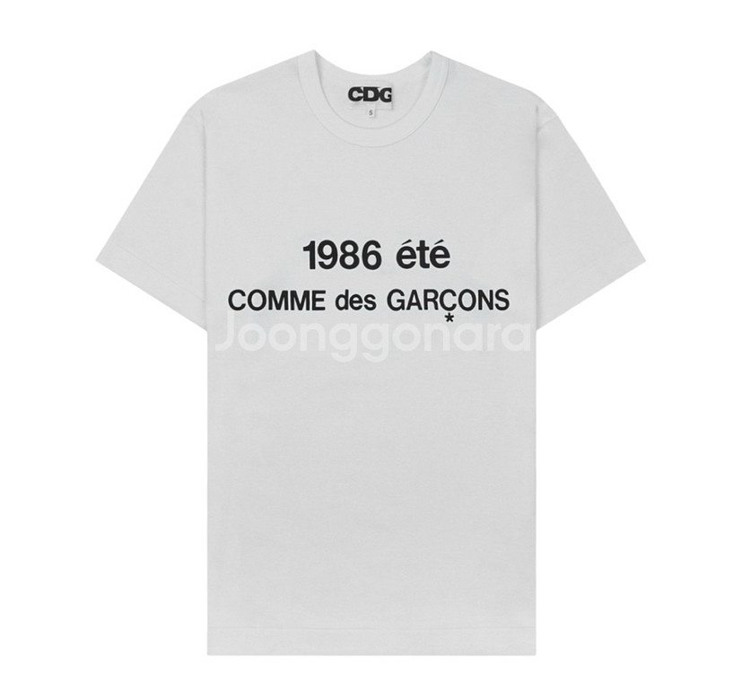 CDG 1986 꼼데가르송 티셔츠 화이트--0
