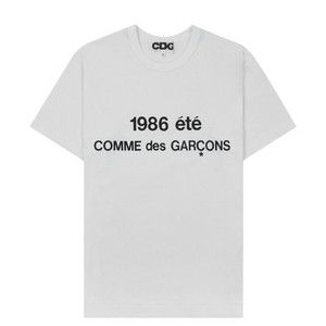 CDG 1986 꼼데가르송 티셔츠 화이트