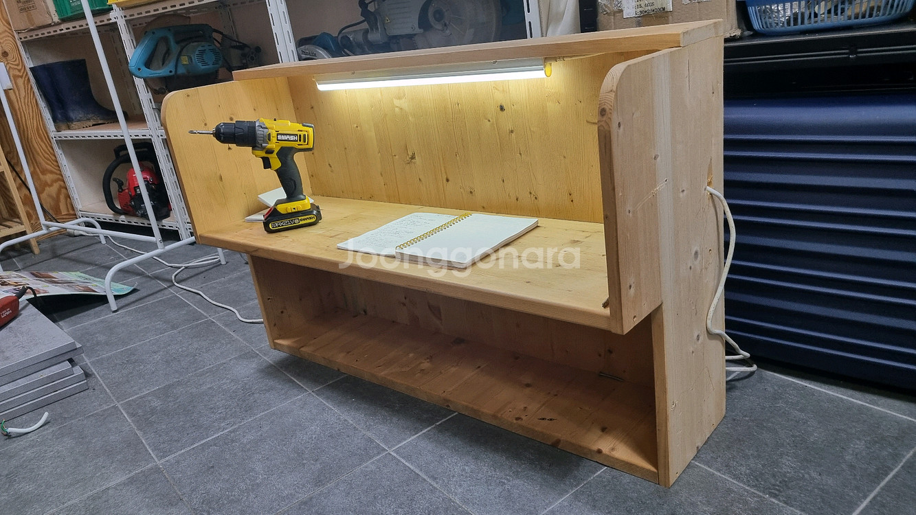 원목 간이책상 선반--0