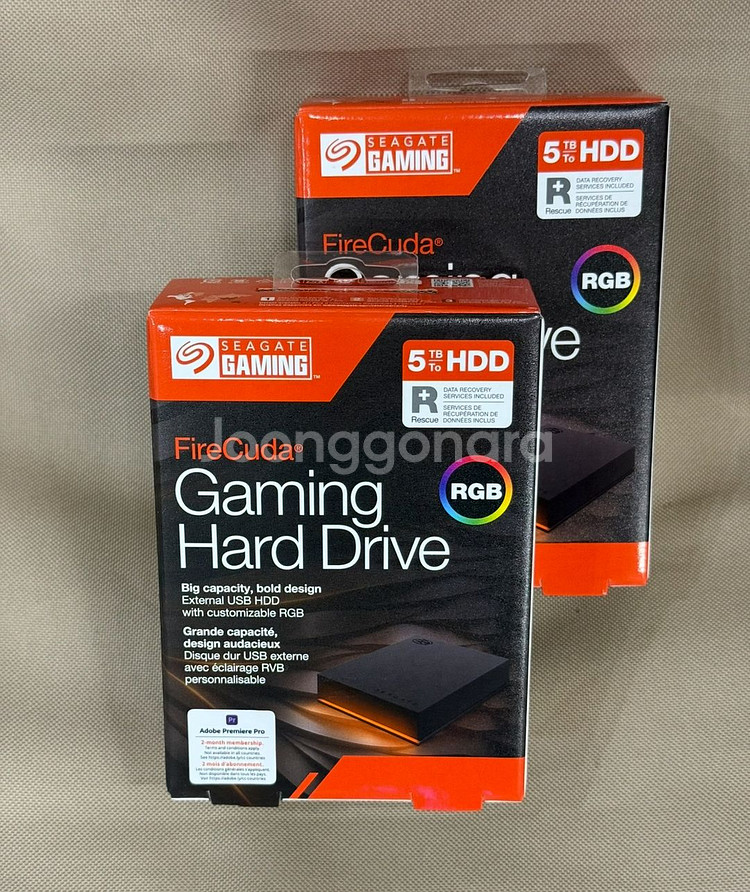 Seagate 5TB 외장하드 5테라 미사용 무료배송 2개--0