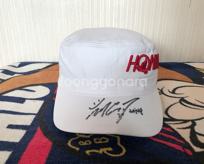 LPGA KEB-하나뱅크 챔피언십 혼마골프 허윤경프로 싸인모자--3