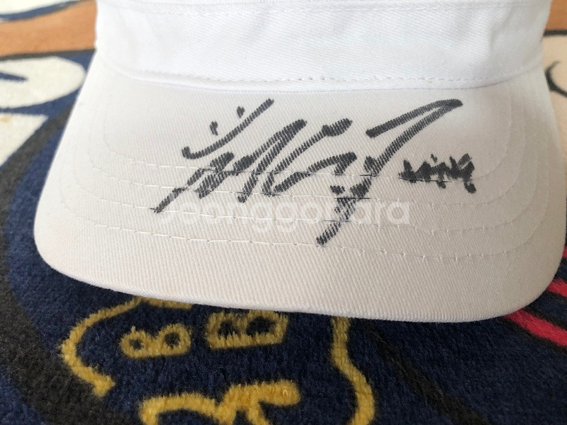 LPGA KEB-하나뱅크 챔피언십 혼마골프 허윤경프로 싸인모자--4