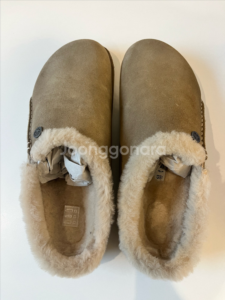 버켄스탁 체르마트 시어링 슬리퍼 43 타우페 (새상품)--1