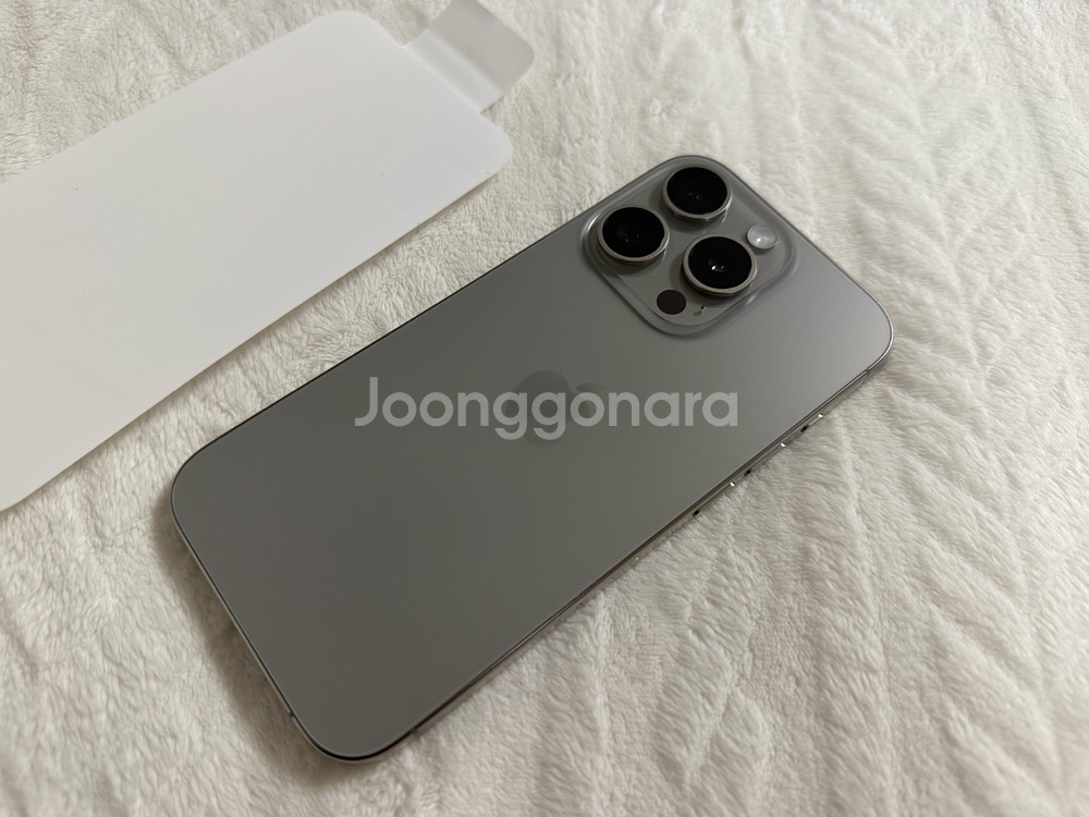 아이폰 15 프로 내츄럴 512 리퍼 미사용--2