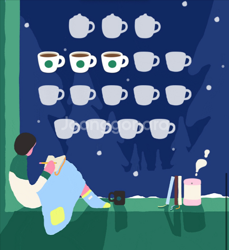 스타벅스 프리퀀시 일반 3개 일괄--0