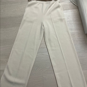 더캐시미어 캐시미어 세미 와이드 니트팬츠 아이보리(55)