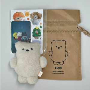꾸리 인형 꾸꾸만들기 포카 스티커 파우치 세트