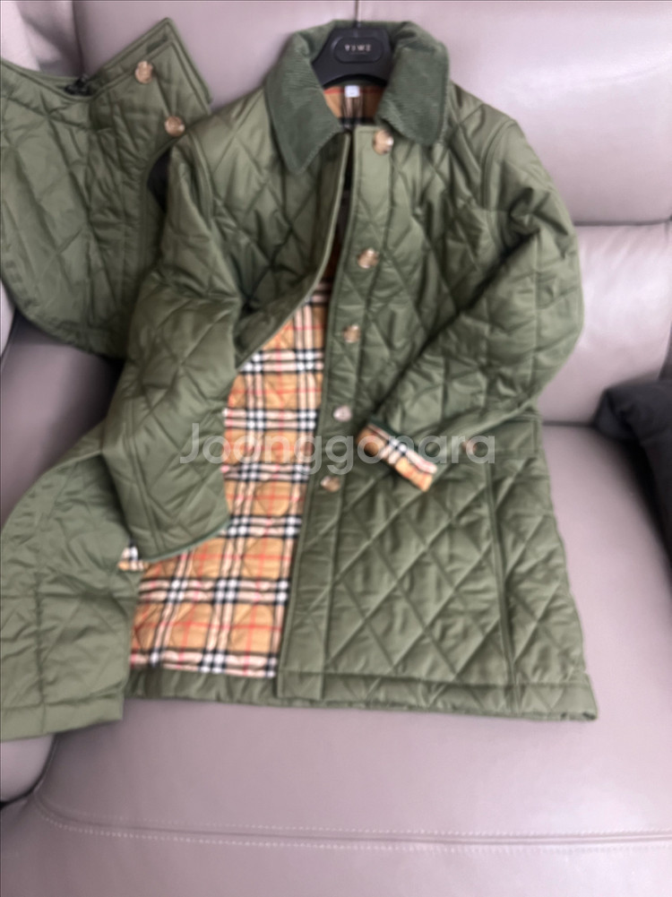 버버리 데레햄 M 퀼팅 롱코트--0