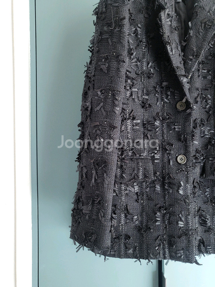 편집샾 보그 오버핏 블랙자켓(반택포)--2