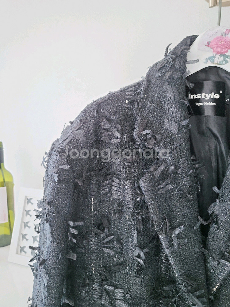 편집샾 보그 오버핏 블랙자켓(반택포)--9