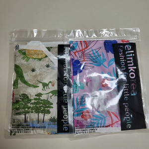 엘림 코리아 플라밍고 공룡 아동 앞치마 2개 새상품