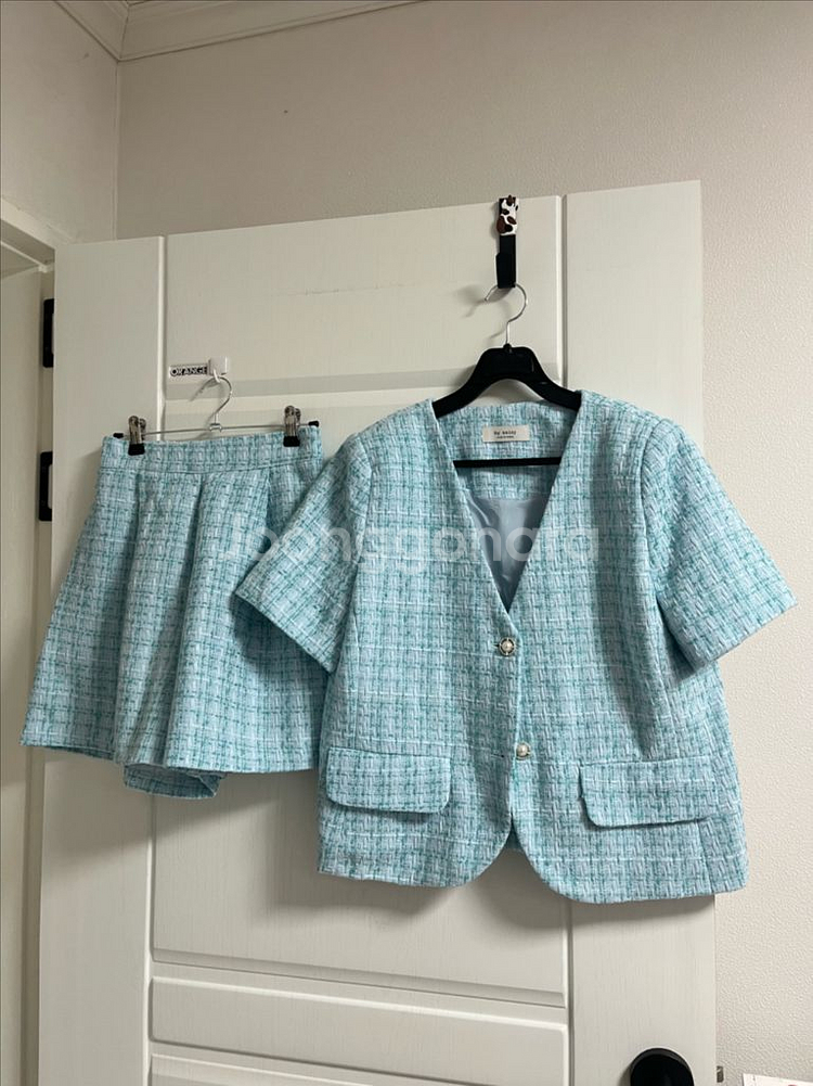 바이씨니 베비체크트위드 셋업--4