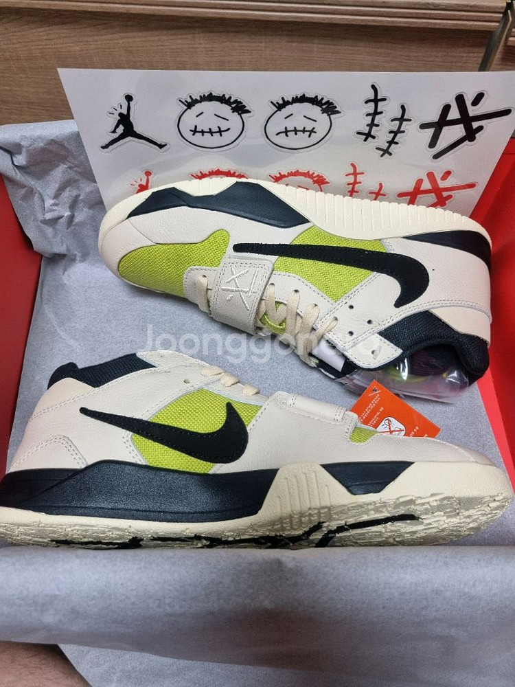 조던 x 트래비스 스캇 점프맨 잭 TR 브라이트 캑터스 285--2