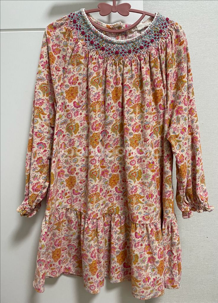 루이스미샤 골덴 플라워 원피스 6y--0