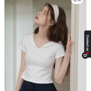 새상품) 에그카 Eggka 세일러 반팔 티셔츠 L 이미지