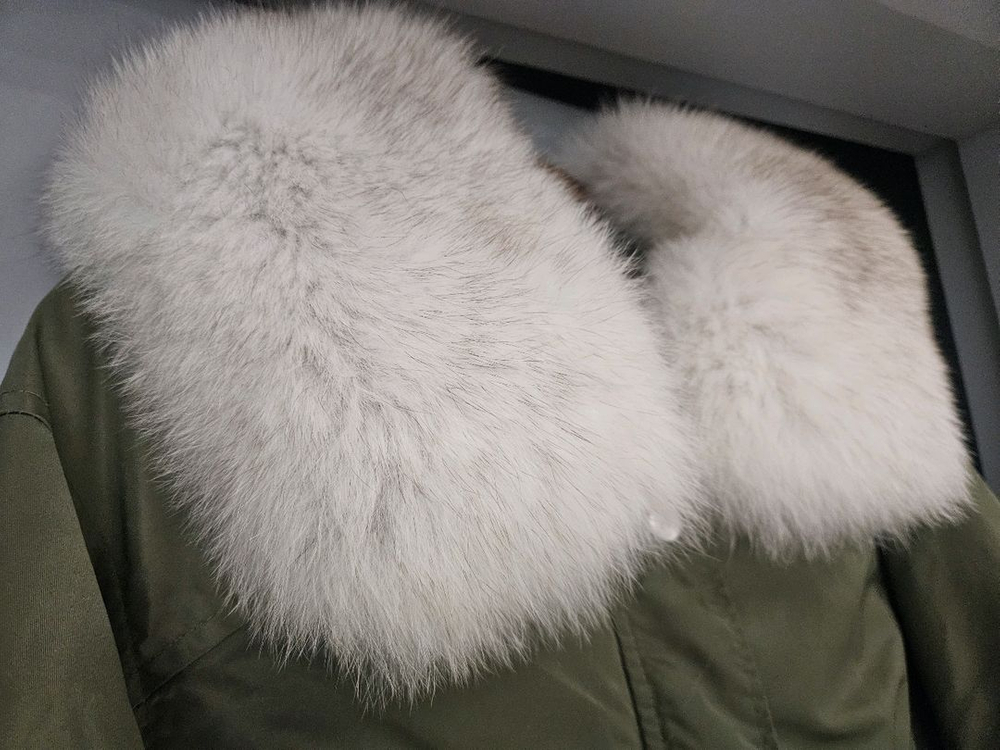 폭스퍼 카라 오리털패딩 점퍼--1