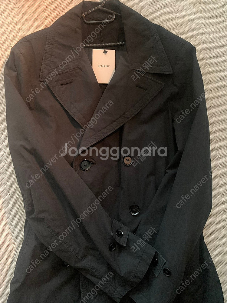 르메르 가먼트 트렌치 코트 블랙/L--1