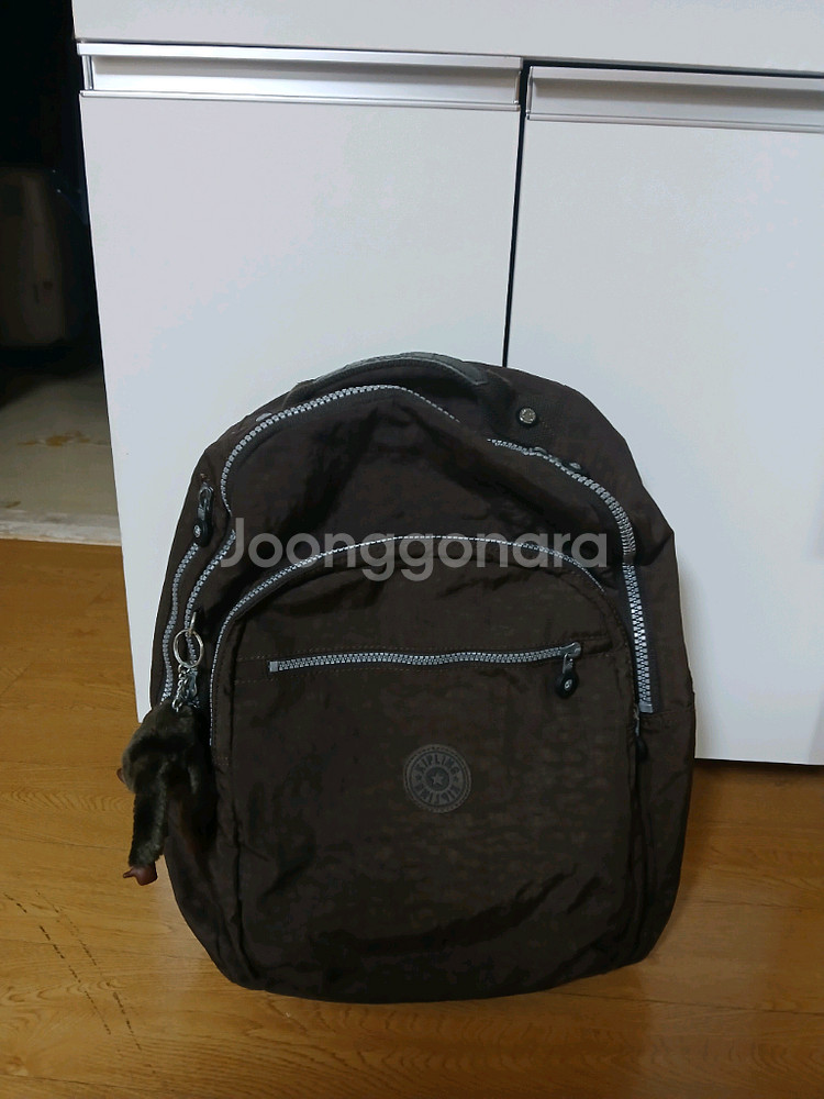 키플링 갈색 브라운 배낭--0