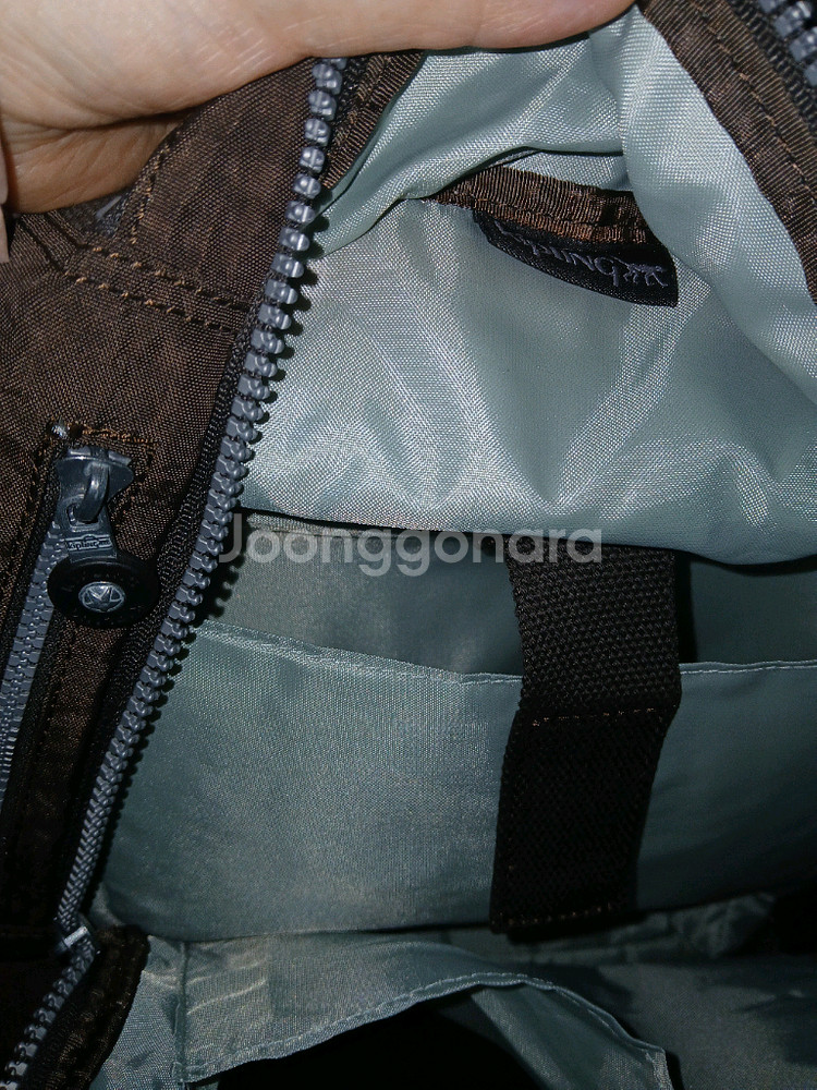 키플링 갈색 브라운 배낭--3