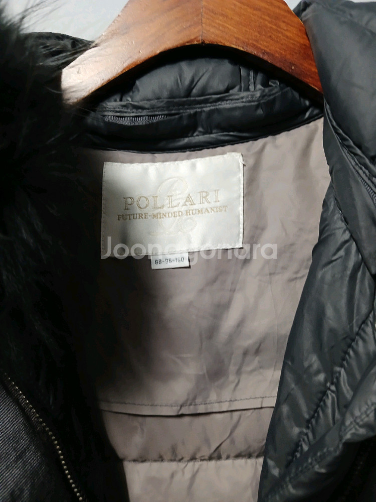 포라리 구스.라쿤 패딩조끼 L정도--1