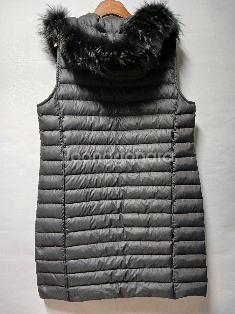 포라리 구스.라쿤 패딩조끼 L정도--3