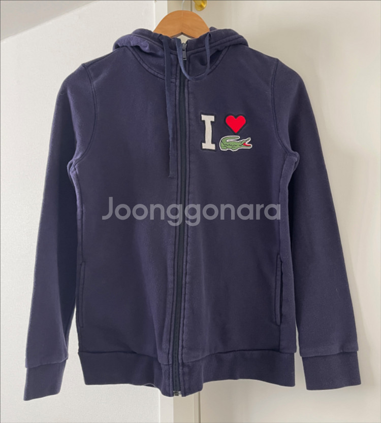 라코스테 네이비 후드 집업 (38 사이즈, 국내 55)--0