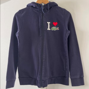 라코스테 네이비 후드 집업 (38 사이즈, 국내 55)