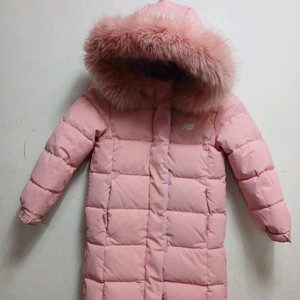 뉴발란스 키즈 핑크 양면 리버시블 롱패딩 사이즈 120