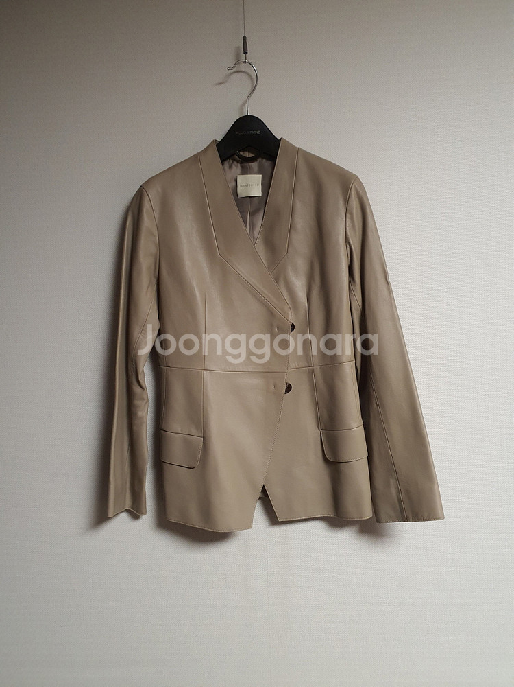 몽또또 베이지 램스킨 자켓 S사이즈 사이--3