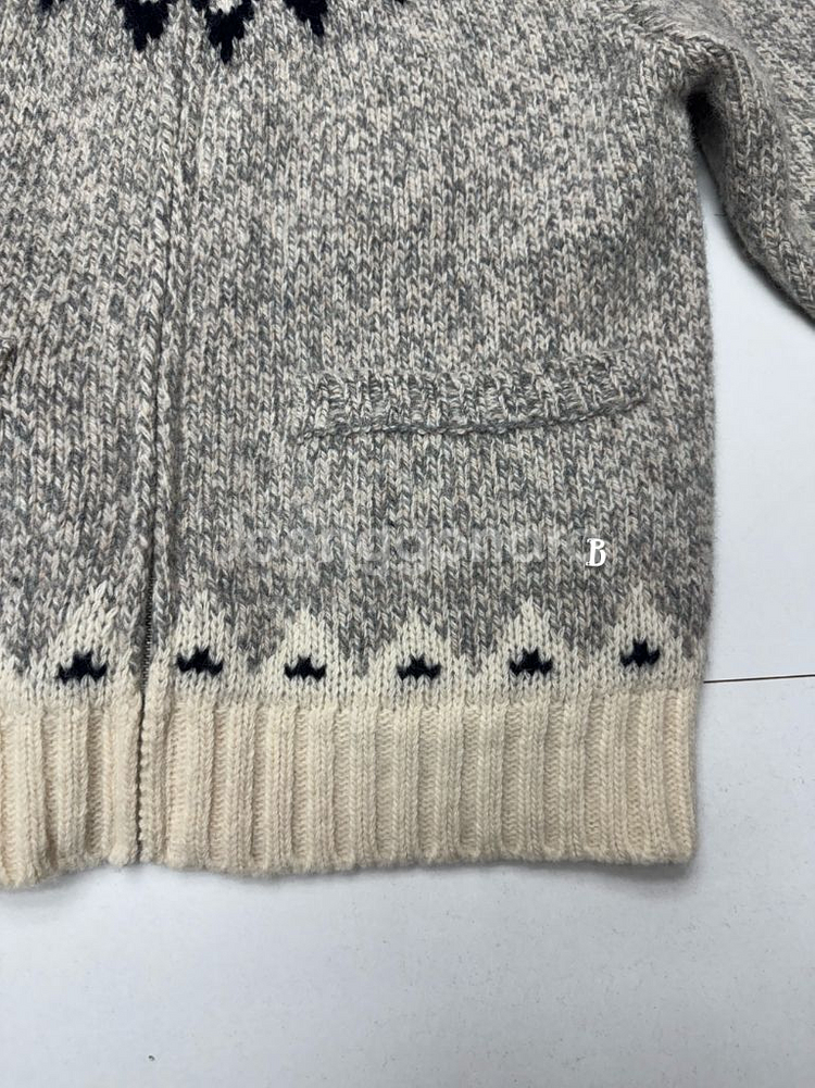 더바넷 Nordic Zip-Up Knit Cardigan--5