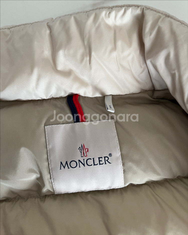 몽클레어 여성 베이지색 패딩 조끼 (XS 사이즈)--3
