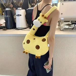 (새상품) 기린 인형가방 동물인형가방