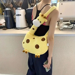 (새상품) 기린 인형가방 동물인형가방