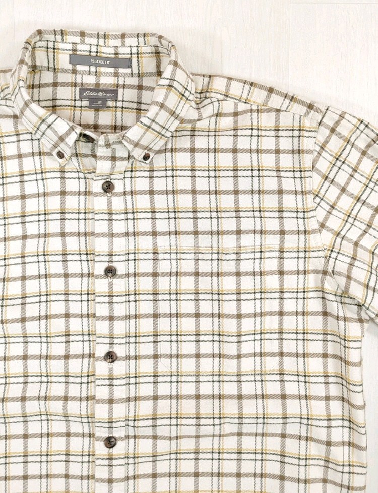 에디바우어 릴렉스핏 체크셔츠 M--1