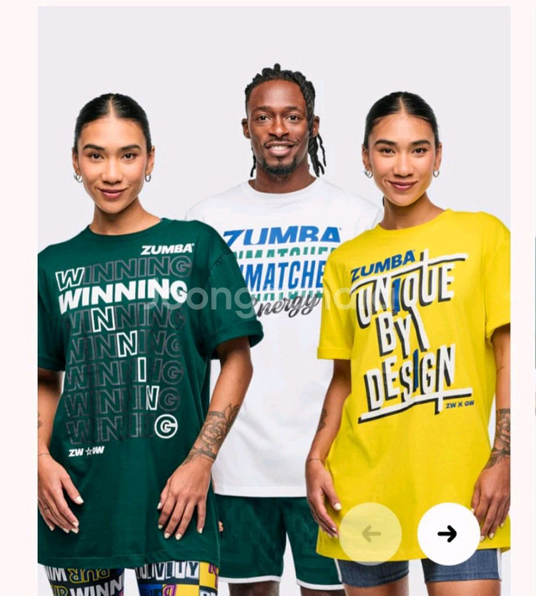 줌바웨어 공용티 세트--0