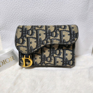 디올 오블리크 새들 카드지갑