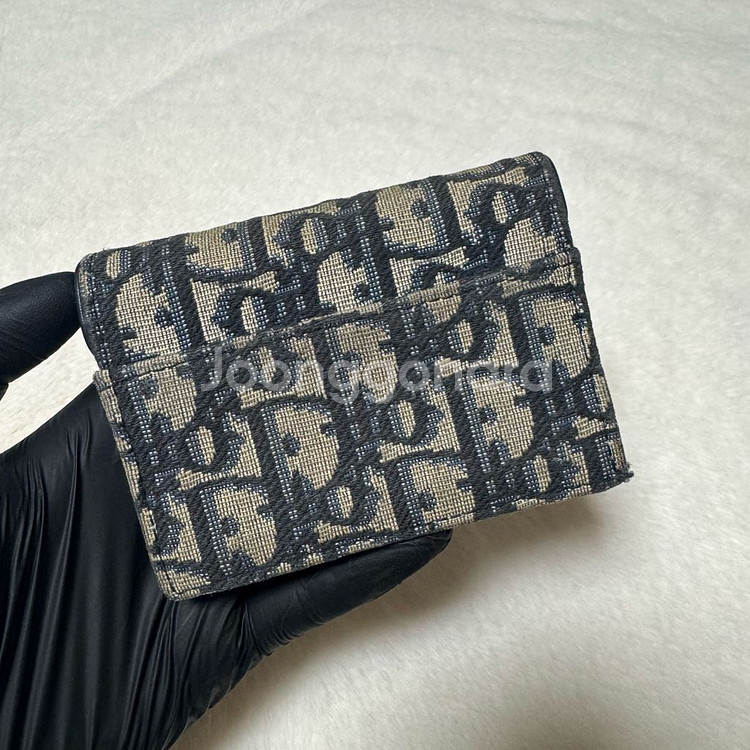 디올 오블리크 새들 카드지갑--2