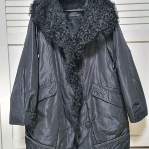 KARRA 리얼양털카라.토끼털안감 얇은패딩자켓. 55~66반