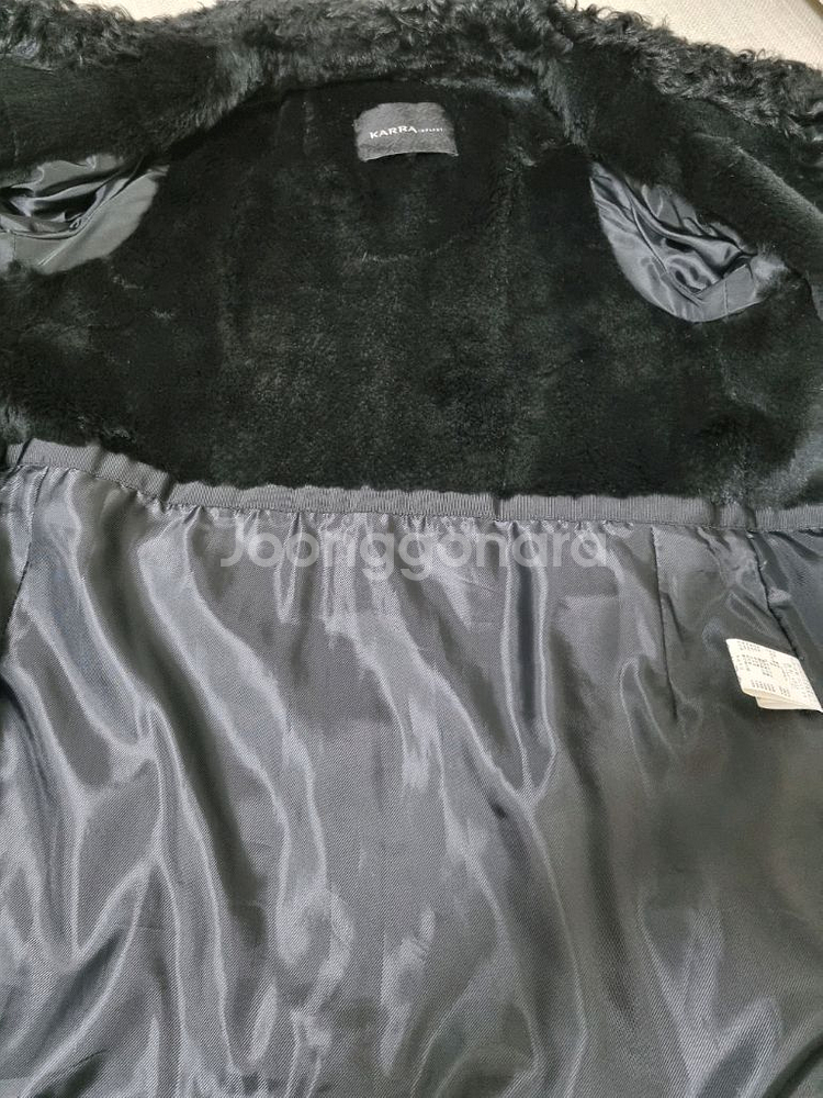 KARRA 리얼양털카라.토끼털안감 얇은패딩자켓. 55~66반--5