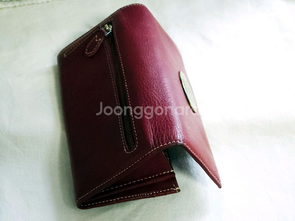 MULBERRY 멀버리 버건디 여성용 가죽 장지갑--5