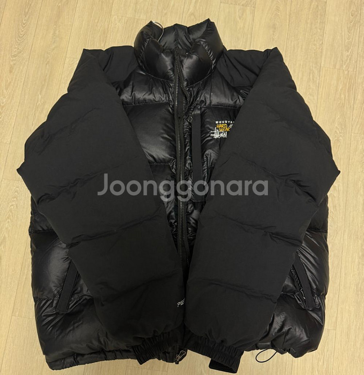 (새상품) 스투시x마운틴 하드웨어 서브제로 다운 자켓 블랙 패딩 XL--3