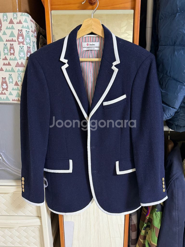 톰브라운 니만마커스 파이핑 자켓 S--0