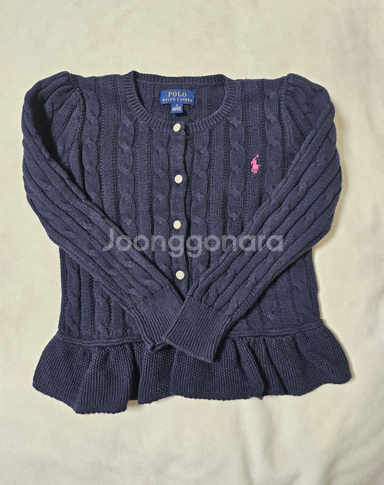 폴로 랄프로렌 니트 가디건 폴로키즈 가디건 5y--0