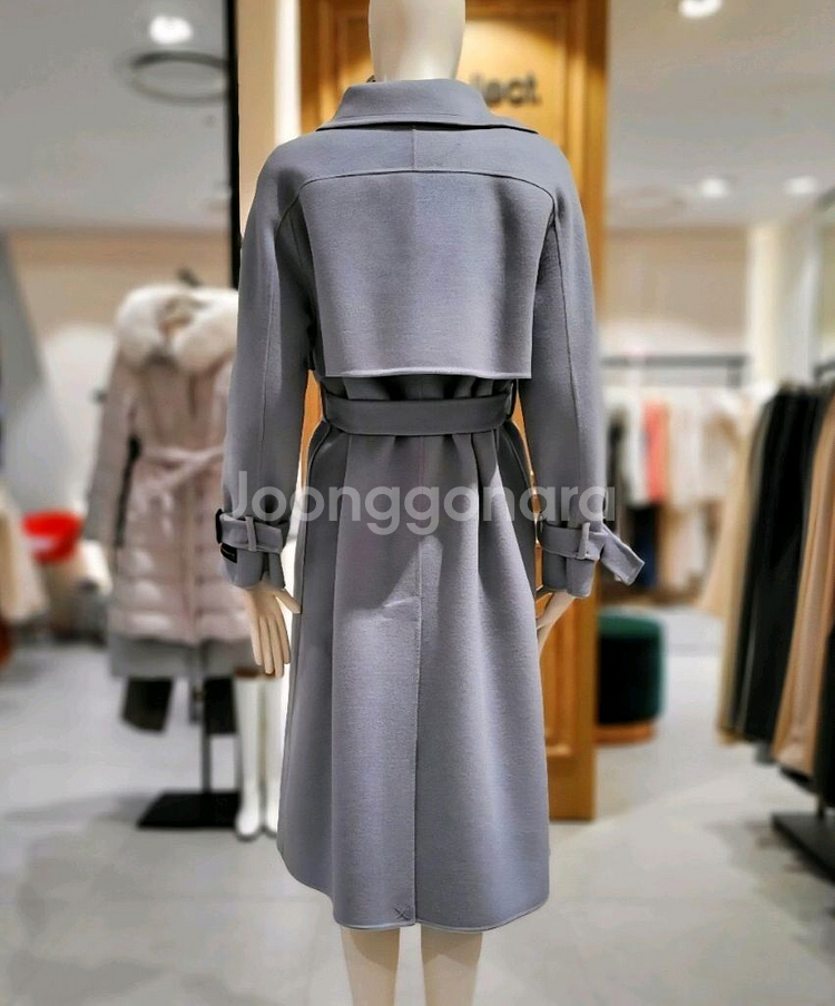 씨씨콜렉트 캐시미어혼방 핸드메이드 모직 롱 코트 66 새상품--1