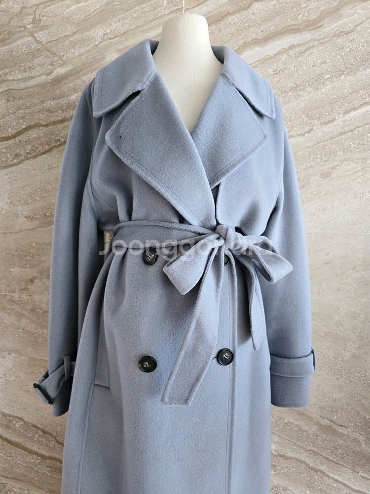 씨씨콜렉트 캐시미어혼방 핸드메이드 모직 롱 코트 66 새상품--3