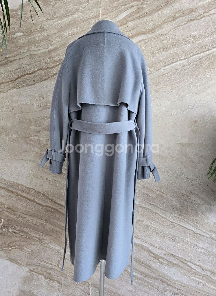 씨씨콜렉트 캐시미어혼방 핸드메이드 모직 롱 코트 66 새상품--5